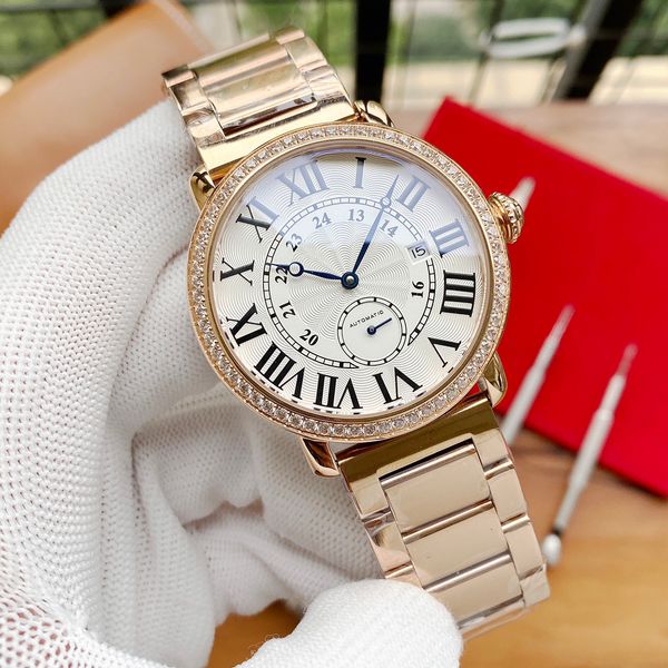 luxury watches diamonds bezel automatic mechanical mens 41mm roman numeral hour markers stainless steel waterproof luminous designer wristwa, Slivery;brown
luxury watches diamonds bezel automatic mechanical mens 41mm roman numeral hour markers stainless steel waterproof luminous designer wristwa, Slivery;brown