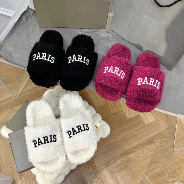 paris luxurys designers furry slippers women wool slippers slides fur furry warm letters sandals comfortable fuzzy girl sandal 35-42, Black
paris luxurys designers furry slippers women wool slippers slides fur furry warm letters sandals comfortable fuzzy girl sandal 35-42, Black