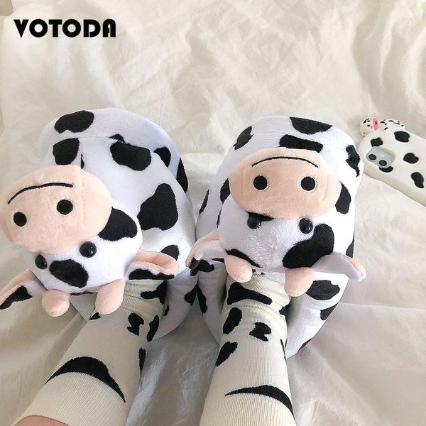 slippers winter cartoon plush women cute cows thick warm furry slides couple nonslip flat floor flip flops ladies fashion shoes 230109, Black
slippers winter cartoon plush women cute cows thick warm furry slides couple nonslip flat floor flip flops ladies fashion shoes 230109, Black