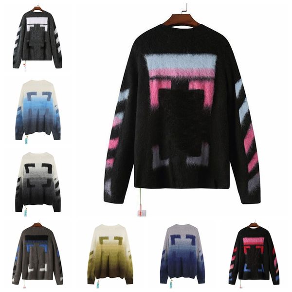 designers sweater mens womens arrow color gradient cardigan senior classic multicolor round neck autumn winter keep warm comfortable high g, White;black
designers sweater mens womens arrow color gradient cardigan senior classic multicolor round neck autumn winter keep warm comfortable high g, White;black
