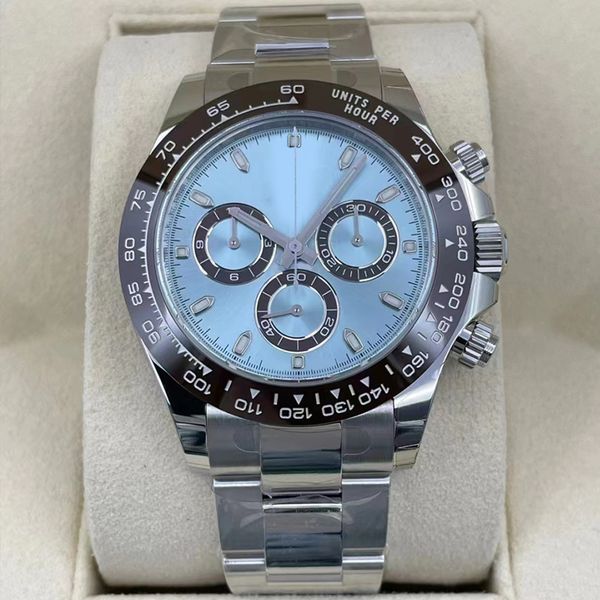 luxury mens watch blue ceramic 40mm dial automatic wristwatches 904l stainless steel calendar sapphire mirror classic luminous waterproof gi, Slivery;brown
luxury mens watch blue ceramic 40mm dial automatic wristwatches 904l stainless steel calendar sapphire mirror classic luminous waterproof gi, Slivery;brown