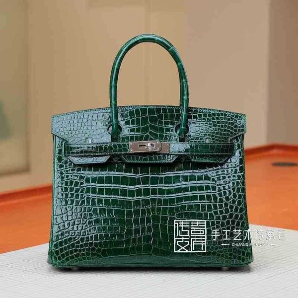 women's handbag herme birkin crocodile skin french craftsmen hand sew bag platinum emerald bk30 silver buckle leather
women's handbag herme birkin crocodile skin french craftsmen hand sew bag platinum emerald bk30 silver buckle leather