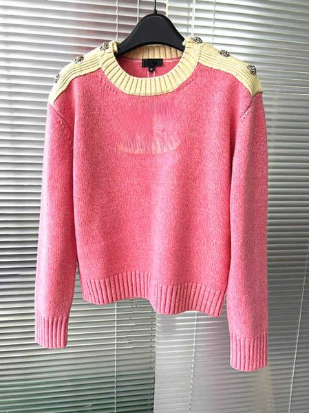 brand women's sweaters high-version new rhinestone button round neck color matching rouge powder long-sleeved loose cashmere knitted sw, White;black
brand women's sweaters high-version new rhinestone button round neck color matching rouge powder long-sleeved loose cashmere knitted sw, White;black