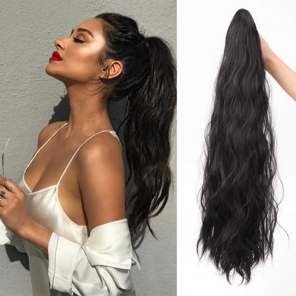 hair synthetic human wigs wig tail female fashion high braid water ripple corn whisker long curly small clip type chemical fiber 1201, Black
hair synthetic human wigs wig tail female fashion high braid water ripple corn whisker long curly small clip type chemical fiber 1201, Black