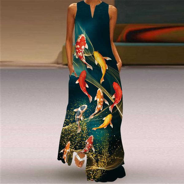 party dresses 2023 pocket new printed long skirt v-neck long sleeveless dress, White;black
party dresses 2023 pocket new printed long skirt v-neck long sleeveless dress, White;black