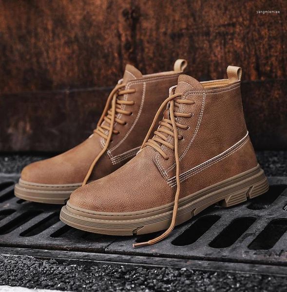 boots men autumn split leather high qualit ankle outdoor comfortable for work shoes3987882, Black
boots men autumn split leather high qualit ankle outdoor comfortable for work shoes3987882, Black