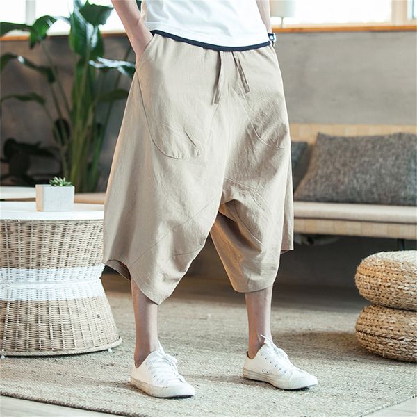 men's shorts summer casual fashion herem pants cotton linen joggers male vintage chinese style sweatpants 230110, White;black
men's shorts summer casual fashion herem pants cotton linen joggers male vintage chinese style sweatpants 230110, White;black