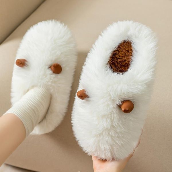 slippers cotton ladies winter warm home thick bottom furry women house indoor floor shoe 230109, Black
slippers cotton ladies winter warm home thick bottom furry women house indoor floor shoe 230109, Black