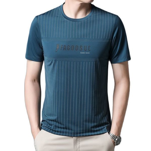 men's tshirts summer short sleeve tshirt fashion round neck ice silk bottom shirt stripe 230110, White;black
men's tshirts summer short sleeve tshirt fashion round neck ice silk bottom shirt stripe 230110, White;black