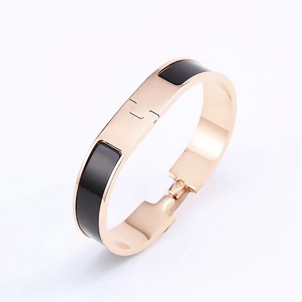classic designer women's gold cuff bracelet color enamel jewelry girl 18k jewelry gift 316l stainless steel factory wholesale, Black
classic designer women's gold cuff bracelet color enamel jewelry girl 18k jewelry gift 316l stainless steel factory wholesale, Black