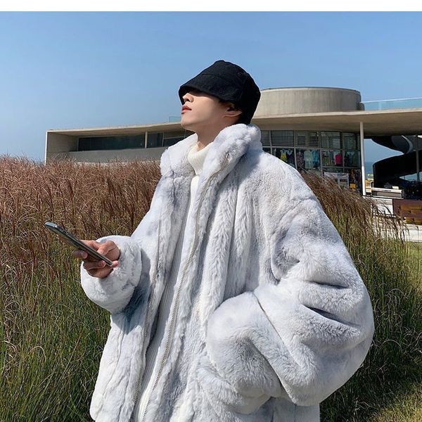 men's jackets men korean winter warm plus fleece faux fur casual mens jacket thick boutique fashionable male slim coats 230109, Black;brown
men's jackets men korean winter warm plus fleece faux fur casual mens jacket thick boutique fashionable male slim coats 230109, Black;brown