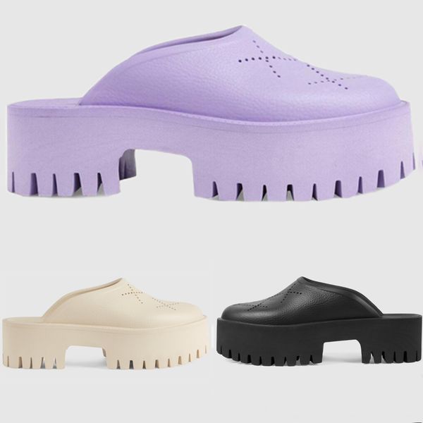 2023 new women men shoes sandals perforated logo slip-on platform rubber mules sandals luxury platform sides fashion outdoor beach slipper s, Black
2023 new women men shoes sandals perforated logo slip-on platform rubber mules sandals luxury platform sides fashion outdoor beach slipper s, Black