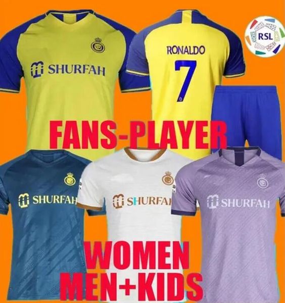 22 23 al nassr fc soccer jerseys ronaldo 2022 2023 home yellow away 22 23 cr7 gonzalo martinez talisca fans player version women men kids ki, Black;yellow
22 23 al nassr fc soccer jerseys ronaldo 2022 2023 home yellow away 22 23 cr7 gonzalo martinez talisca fans player version women men kids ki, Black;yellow