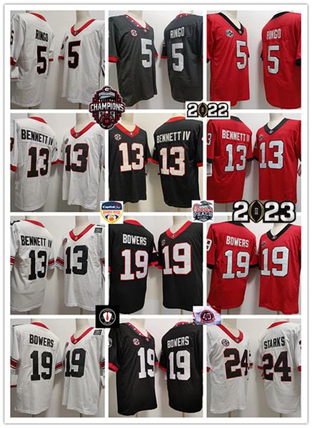 brock bowers stetson bennett iv 2023 college football champions jersey kelee ringo 24 malaki starks 88 jalen carter vince dooley peach bowl, Black
brock bowers stetson bennett iv 2023 college football champions jersey kelee ringo 24 malaki starks 88 jalen carter vince dooley peach bowl, Black