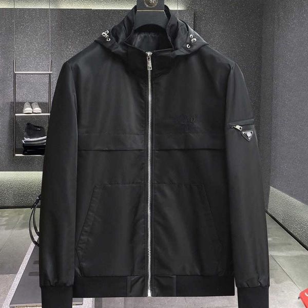 designer zipper jacket fashion simple hooded coat windproof waterproof windbreaker letter embroidery sportswear 7/4, Black;brown
designer zipper jacket fashion simple hooded coat windproof waterproof windbreaker letter embroidery sportswear 7/4, Black;brown