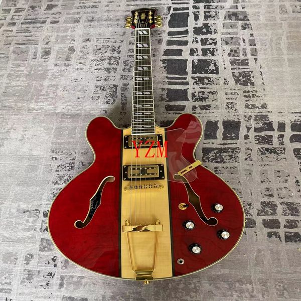 red high-end pickup rosewood fingerboard shell inlaid with six-string electric guitar
red high-end pickup rosewood fingerboard shell inlaid with six-string electric guitar