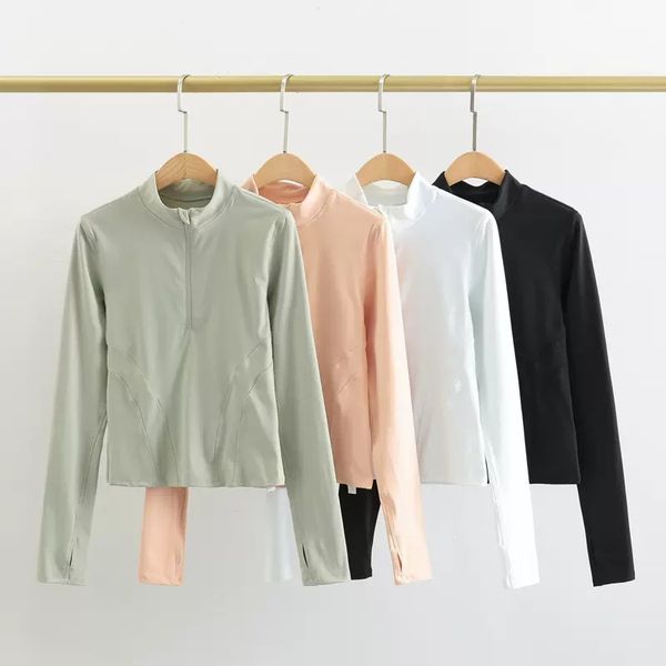 luluwomen yoga clothing jacket women's long-sleeved half-zipper tight-fitting running pilates training fitness sports autumn and winter
luluwomen yoga clothing jacket women's long-sleeved half-zipper tight-fitting running pilates training fitness sports autumn and winter