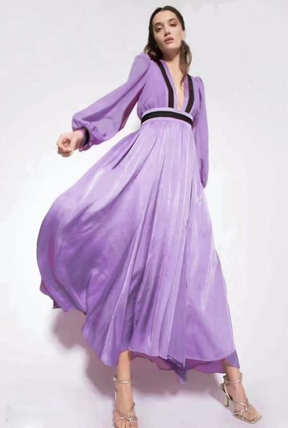 milan runway dress 2023 spring summer lantern sleeve v neck fashion designer dresses brand same style dress 0110-1, Black;pink
milan runway dress 2023 spring summer lantern sleeve v neck fashion designer dresses brand same style dress 0110-1, Black;pink