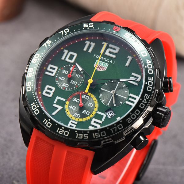 mens luxury sports watches designer brand watch 3 dial 45mm quartz wristwatches men fashion silicone strap multi color military analog clock, Slivery;brown
mens luxury sports watches designer brand watch 3 dial 45mm quartz wristwatches men fashion silicone strap multi color military analog clock, Slivery;brown