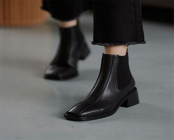 winter boots women genuine leather ankle boots square toe chunky heel low heel women039s boots black women039s shoes 2105074697284
winter boots women genuine leather ankle boots square toe chunky heel low heel women039s boots black women039s shoes 2105074697284