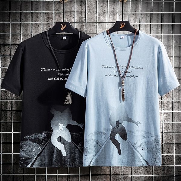 men's tshirts 2023 tshirt men's summer trendy brand trend cotton casual halfsleeved clothes loose korean compassionate 230109, White;black
men's tshirts 2023 tshirt men's summer trendy brand trend cotton casual halfsleeved clothes loose korean compassionate 230109, White;black