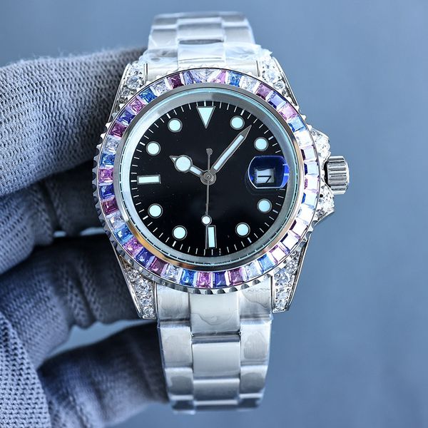 watch automatic mechanical men watches diamond bezel business wristwatch waterproof wristband montre de luxe, Slivery;brown
watch automatic mechanical men watches diamond bezel business wristwatch waterproof wristband montre de luxe, Slivery;brown