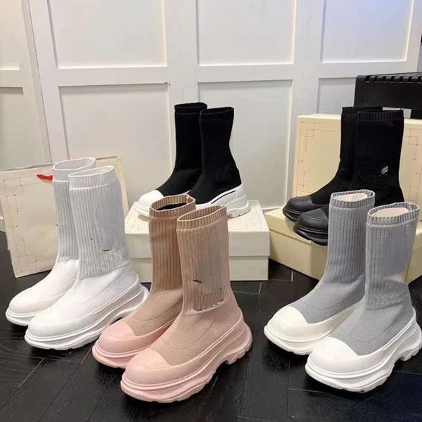 brand casual shoes 2022 new elastic knitted socks boots women's lovers' thick soled high middle tube martin thin and short, Black
brand casual shoes 2022 new elastic knitted socks boots women's lovers' thick soled high middle tube martin thin and short, Black