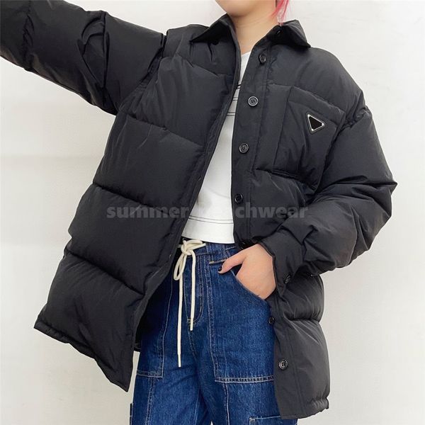 women luxury down jacket nylon fabric windproof coat long sleeve thick coats winter warm outerwear, Black
women luxury down jacket nylon fabric windproof coat long sleeve thick coats winter warm outerwear, Black