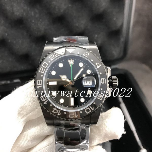 real p mens watch 40mm full black stainless steel automatic mechanical movement pvd/dlc ceramic bezel gmt sapphire glass wristwatch, Slivery;brown
real p mens watch 40mm full black stainless steel automatic mechanical movement pvd/dlc ceramic bezel gmt sapphire glass wristwatch, Slivery;brown