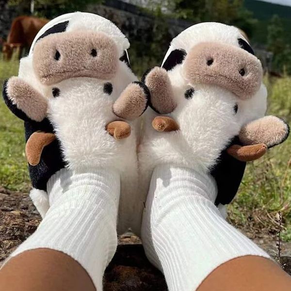 slippers upgrate cute animal slipper women girls kawaii fluffy winter warm woman cartoon milk cow house funny shoes 230109, Black
slippers upgrate cute animal slipper women girls kawaii fluffy winter warm woman cartoon milk cow house funny shoes 230109, Black