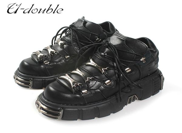 udouble brand punk style women shoes laceup heel height 6cm platform shoes woman gothic ankle boots metal decor woman sneakers 21959945, Black
udouble brand punk style women shoes laceup heel height 6cm platform shoes woman gothic ankle boots metal decor woman sneakers 21959945, Black