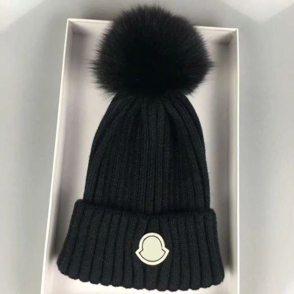 luxury designer winter knitted beanie woolen hat women chunky knit thick warm faux fur pom beanies hats female bonnet caps 11 colors, Blue;gray
luxury designer winter knitted beanie woolen hat women chunky knit thick warm faux fur pom beanies hats female bonnet caps 11 colors, Blue;gray