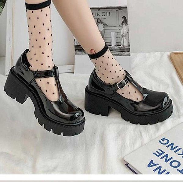 dress shoes customized new small leather womens british hollow, Black