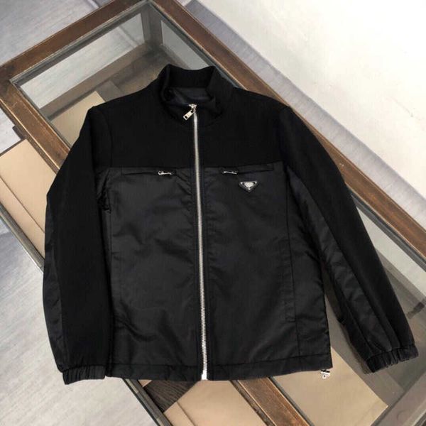 autumn designer zipper jacket fashion nylon splicing cardigan coat mens solid color business casual sportswear stand collar triangle coats, Black;brown
autumn designer zipper jacket fashion nylon splicing cardigan coat mens solid color business casual sportswear stand collar triangle coats, Black;brown