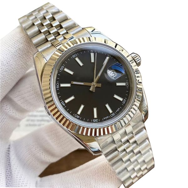 watch automatic mechanical 41mm 36mm watches classic business wristband men designer wristwatch stainless steel waterproof montre de, Slivery;brown
watch automatic mechanical 41mm 36mm watches classic business wristband men designer wristwatch stainless steel waterproof montre de, Slivery;brown