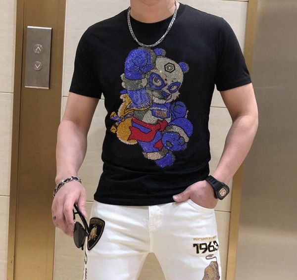new borunke size s-4xl t shirt men summer rhinestones men tees casual slim solid t-shirt men, White;black
new borunke size s-4xl t shirt men summer rhinestones men tees casual slim solid t-shirt men, White;black