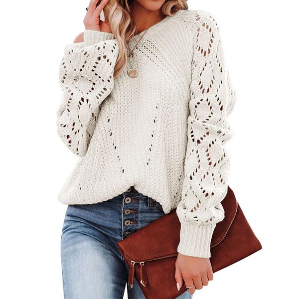 lady pullover casual 100% acrylic women's sweaters blouse with natural color crewneck regular length geometirc rhombic hollow out long, White;black
lady pullover casual 100% acrylic women's sweaters blouse with natural color crewneck regular length geometirc rhombic hollow out long, White;black