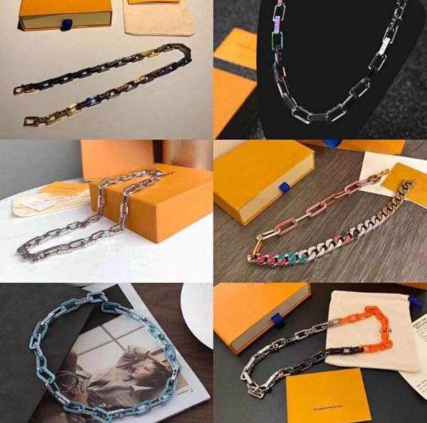 designer men necklace stainless steel necklaces quenching series candy color cuba pendant hip hop jewelry accessories no box, Silver
designer men necklace stainless steel necklaces quenching series candy color cuba pendant hip hop jewelry accessories no box, Silver