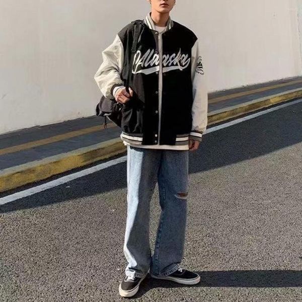 men's jackets trendy men jacket pockets coldproof versatile male loose fit casual stitching color outwear, Black;brown
men's jackets trendy men jacket pockets coldproof versatile male loose fit casual stitching color outwear, Black;brown