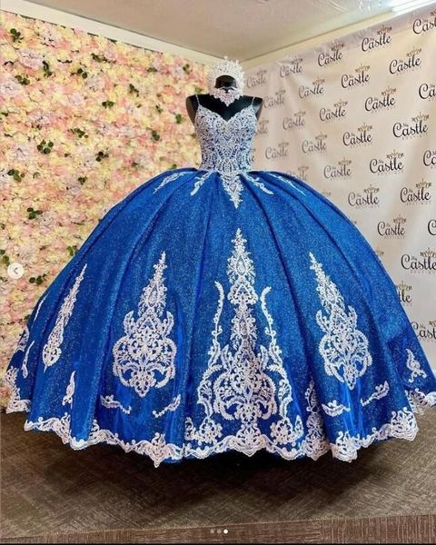 2023 navy blue quinceanera dresses lace applique spaghetti straps chapel train corset back sweet 16 birthday party prom ball formal evening, Blue;red
2023 navy blue quinceanera dresses lace applique spaghetti straps chapel train corset back sweet 16 birthday party prom ball formal evening, Blue;red