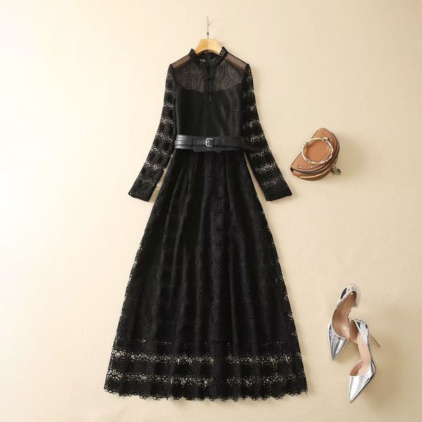 milan runway dress 2023 spring summer stand collar long sleeve fashion designer dresses brand same style dress 0110-13, Black;pink
milan runway dress 2023 spring summer stand collar long sleeve fashion designer dresses brand same style dress 0110-13, Black;pink