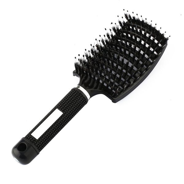 women female hair scalp massage comb bristle&nylon hairbrush wet curly detangle hair brush for salon hairdressing styling tools, Silver
women female hair scalp massage comb bristle&nylon hairbrush wet curly detangle hair brush for salon hairdressing styling tools, Silver
