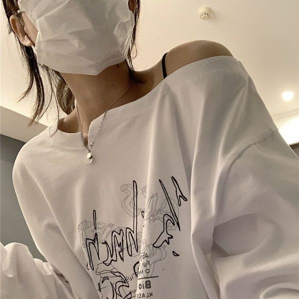 women's tshirt houzhou white tshirt long sleeve y2k korean fashion graphic off shoulder oversize tees black harajuku tshirt vintage 230
women's tshirt houzhou white tshirt long sleeve y2k korean fashion graphic off shoulder oversize tees black harajuku tshirt vintage 230