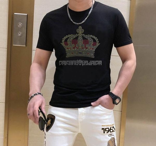 borunke summer rhinestones cartoon t shirt designer hip hop casual men's t-shirt boys, White;black
borunke summer rhinestones cartoon t shirt designer hip hop casual men's t-shirt boys, White;black