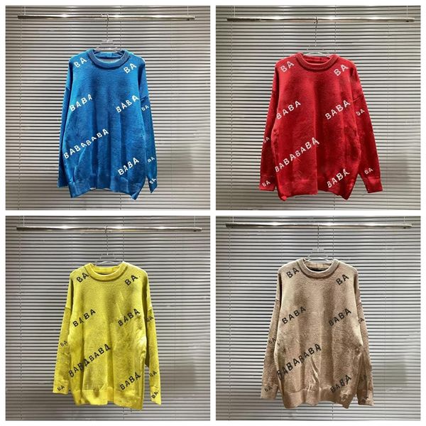 designer sweater man for woman knit crow neck womens fashion letter black long sleeve clothes pullover oversized blue 20ss, White;black
designer sweater man for woman knit crow neck womens fashion letter black long sleeve clothes pullover oversized blue 20ss, White;black