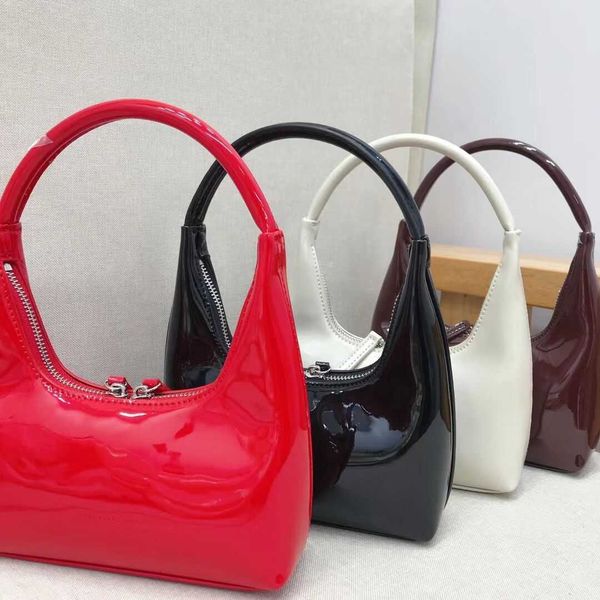 evening bag margesherwood niche one shoulder handbag ins patent leather dumpling versatile magic stick armpit 0805
evening bag margesherwood niche one shoulder handbag ins patent leather dumpling versatile magic stick armpit 0805