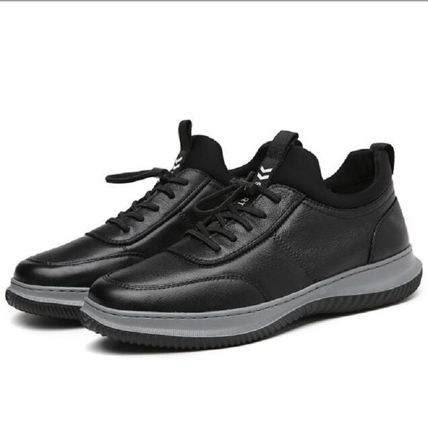 autumn men's shoes genuine leather casual shoes for men comfortable cushion non-slip male sneakers for men spring da024, Black
autumn men's shoes genuine leather casual shoes for men comfortable cushion non-slip male sneakers for men spring da024, Black
