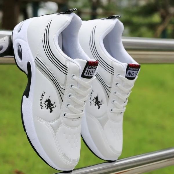 dress shoes men's pu leather autumn boys casual sneakers man tennis fashion men white trainers wedges male sport 230111, Black
dress shoes men's pu leather autumn boys casual sneakers man tennis fashion men white trainers wedges male sport 230111, Black