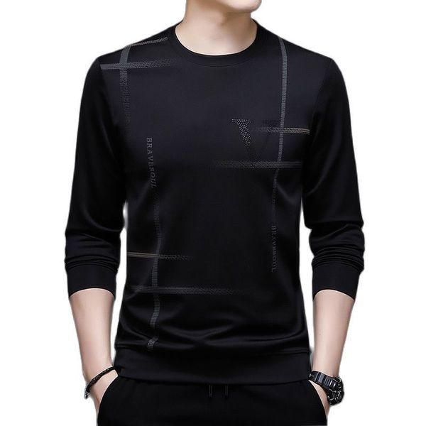 men's tshirts round neck long sleeve tshirt spring and autumn tee fashion casual men m3xl 230110, White;black
men's tshirts round neck long sleeve tshirt spring and autumn tee fashion casual men m3xl 230110, White;black