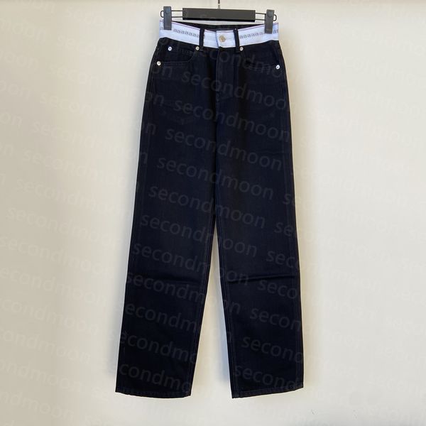 women high waist jeans fashion black jeans spring summer straight pants designer casual style denim pants, Blue
women high waist jeans fashion black jeans spring summer straight pants designer casual style denim pants, Blue